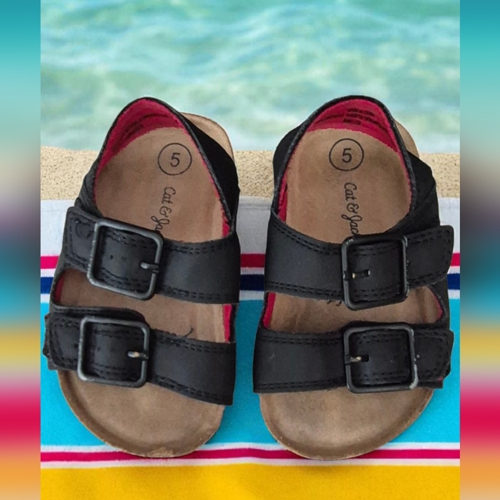 Cat & Jack Black Kids Sandals
